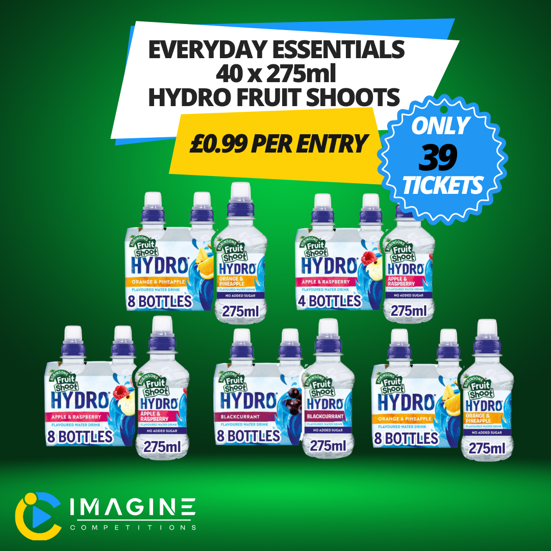 EVERYDAY ESSENTIALS Hydro Fruit Shoots x 40 - Imagine Competitions