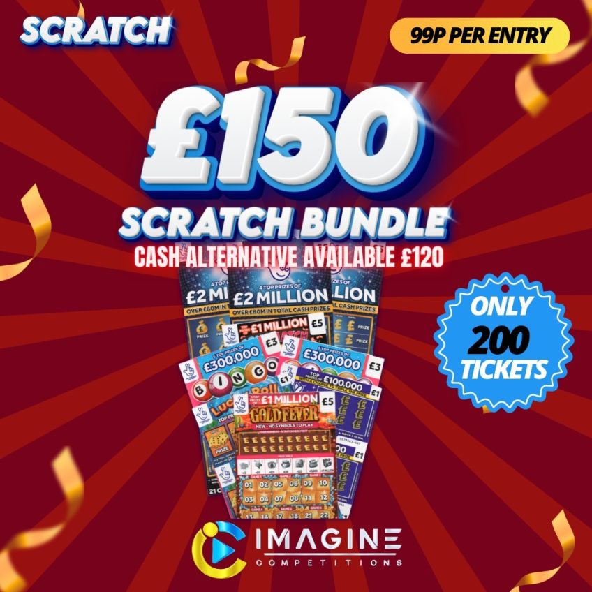 £150 Scratchcard Bundle Low Odds #10 - Imagine Competitions